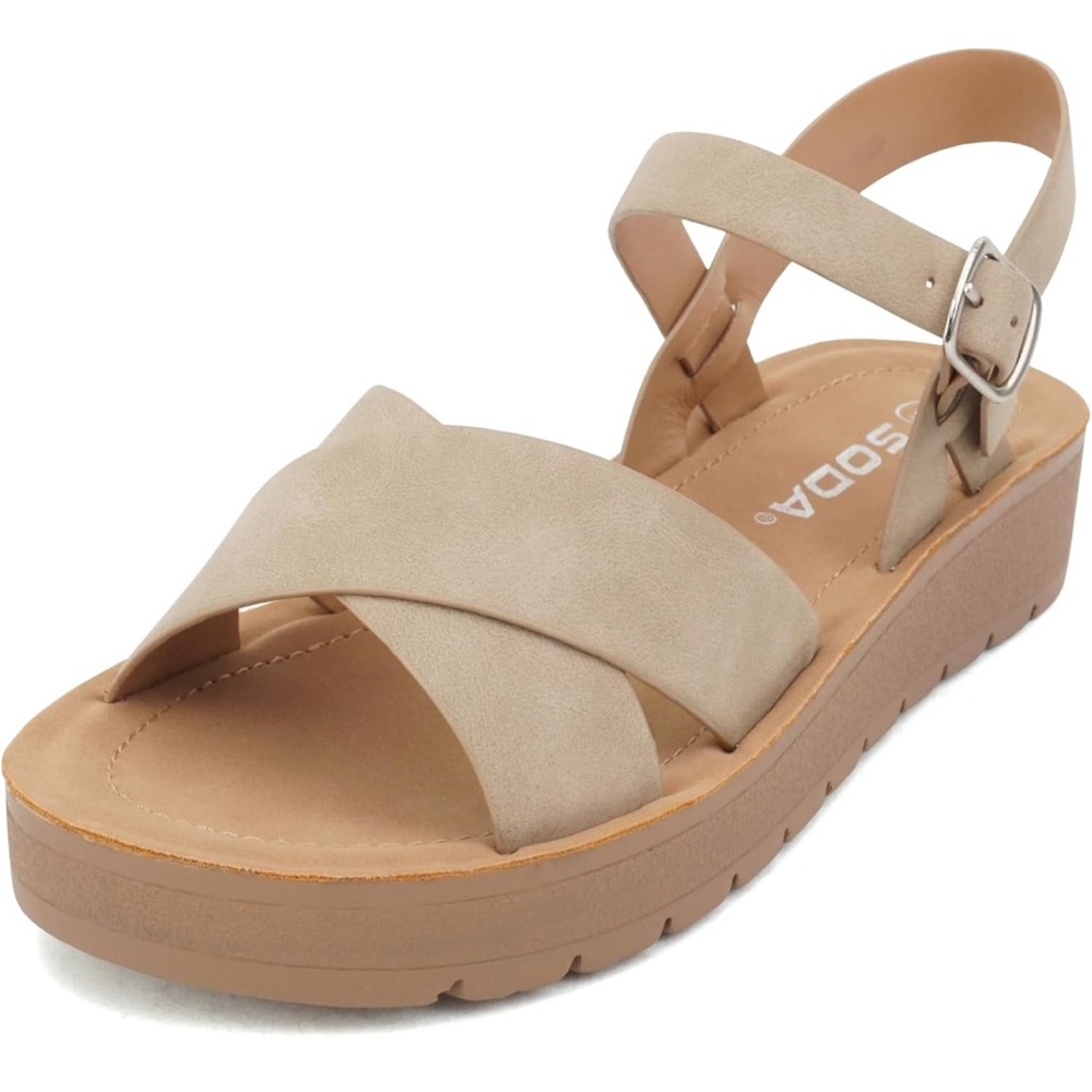 Soda “Chester” Women's Tan Sandals